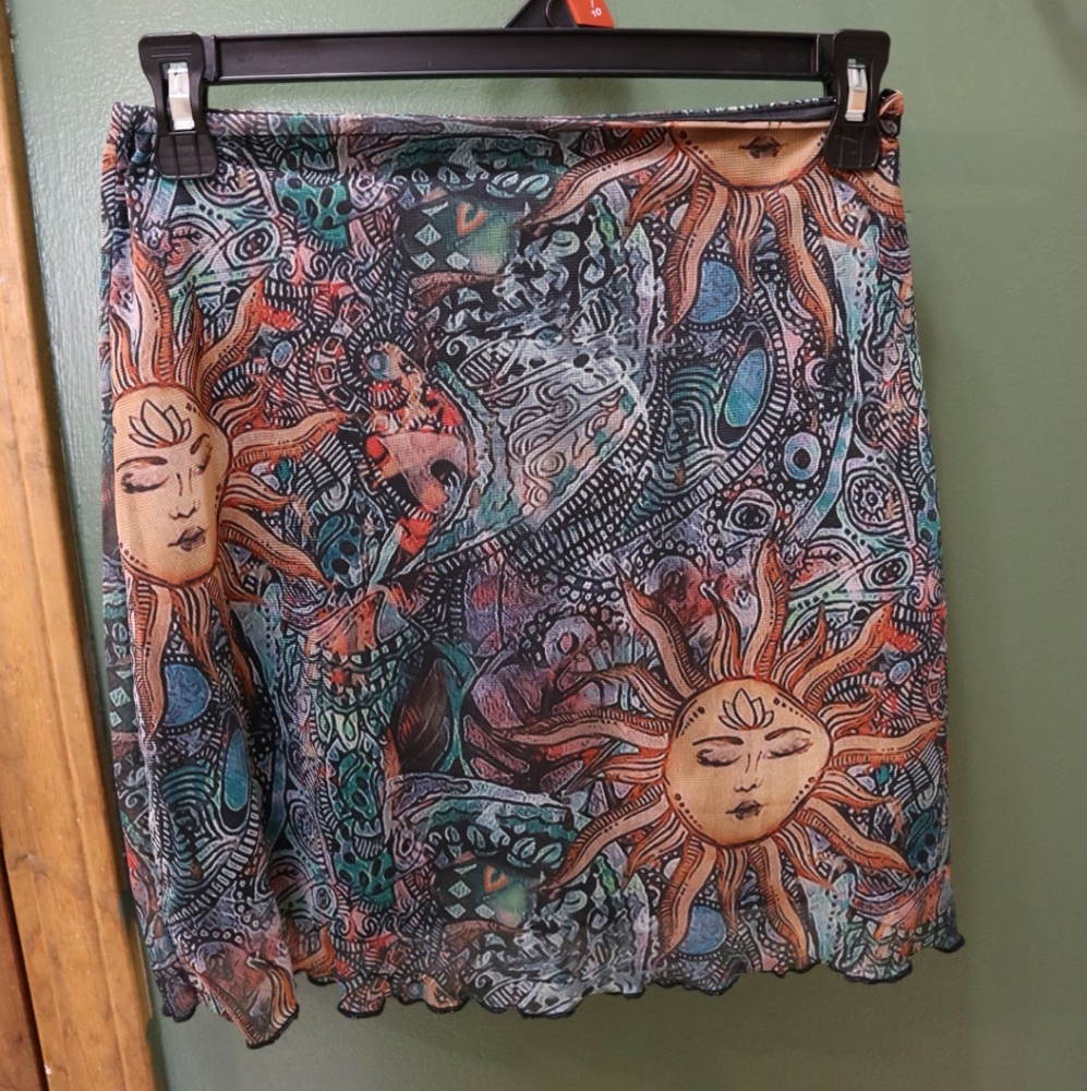 Celestial Boho Mini Skirt